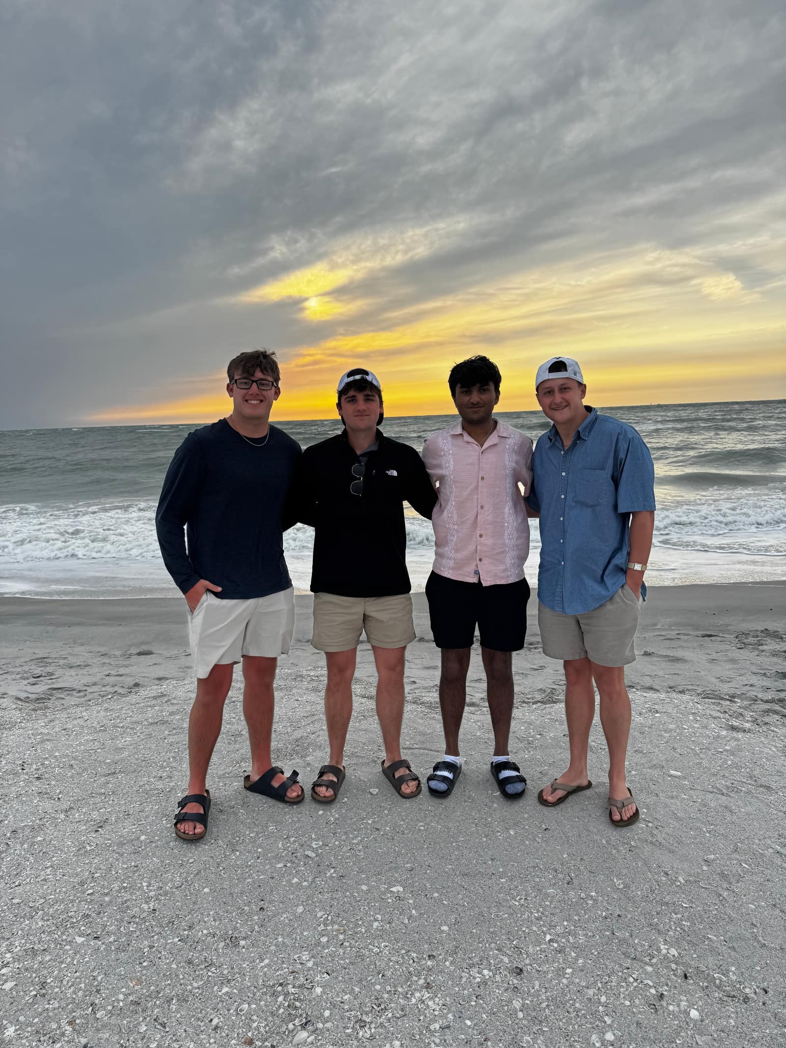 The four Southern Ohio Soles founders together at the beach